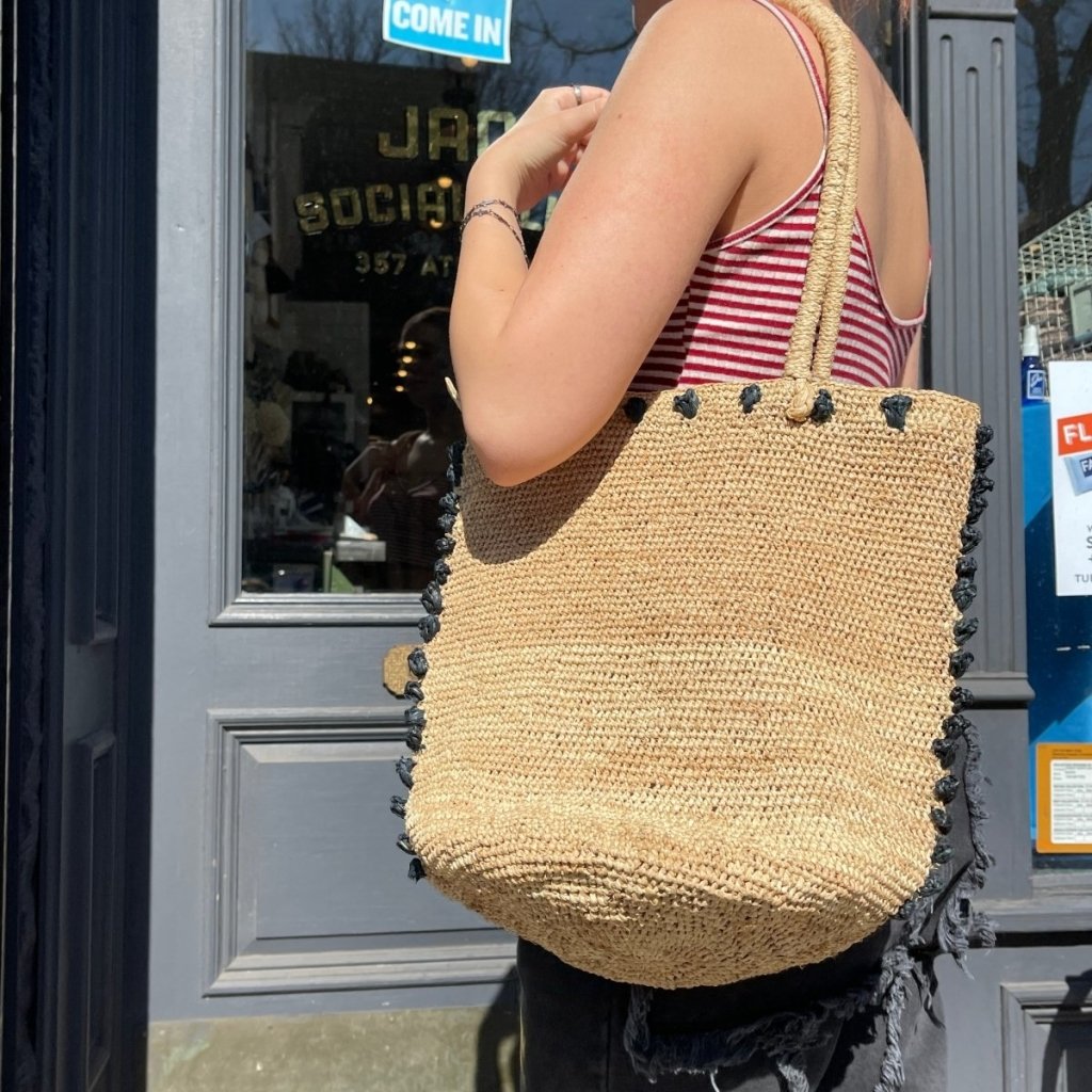 Summer Raffia Shoulder Bag